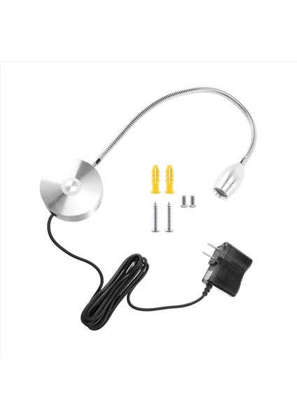 Dimmable Okuma Lambası, Yatak Odası Başucu Için Kablolu Fişli Yatak Lambaları, Esnek Goopeneck Kitap Lambası, Duvara Monte Okuma Işık, 200LM / 3000K Kiriş Açısı: 30 ° Abd Fiş (Yurt Dışından) modelleri