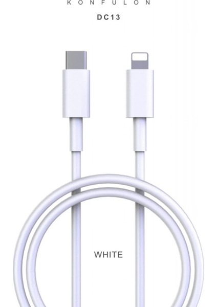 CPT83 DC13 1m 20W Type-C To Lightning Kablo iphone Uyumlu