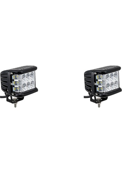 2x Otomatik Üçlü Yan Işıklı Iş Işık Kubbesi Işık Patlama Yanıp Sönen Işık Far Spot Işık LED E E (Yurt Dışından)