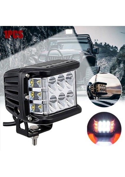 2x Otomatik Üçlü Yan Işıklı Iş Işık Kubbesi Işık Patlama Yanıp Sönen Işık Far Spot Işık LED E E (Yurt Dışından) modelleri