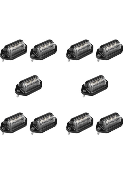 10X LED Plaka Işık Su Geçirmez Plaka Kuyruk Işığı Römorklar Rv Kamyonlar Tekneler (Yurt Dışından)
