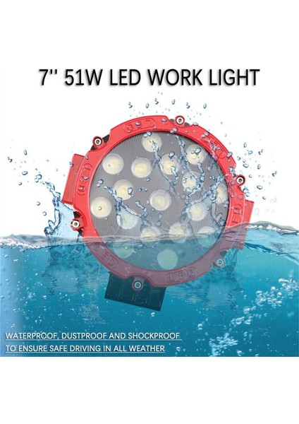 Otomatik Çalışma Işıkları Kapalı Yol Işıkları Servis Işıkları LED Işıkları Spot Işığı Otomatik Aksesuarlar Kırmızı (Yurt Dışından) fırsatları