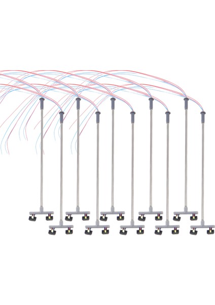 10PCS 2led Street Lambası 1 100 Ho Ölçekli Sokak Işık Manzarası Kum Tablosu Model 2 Için Mini Lampost (Yurt Dışından)