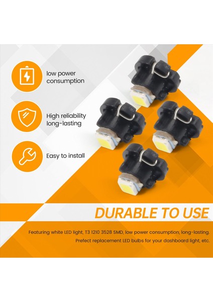 4pcs T3 Beyaz 1210 3528 Smd LED Kapalı Kanal Kaydırma Işık Lamba Ampulü Araba (Yurt Dışından) indirimleri
