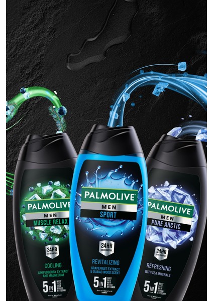 Men Sport 5'I 1 Arada Canlandırıcı Duş Jeli 500 ml x2 Adet + Seyahat Seti Hediye