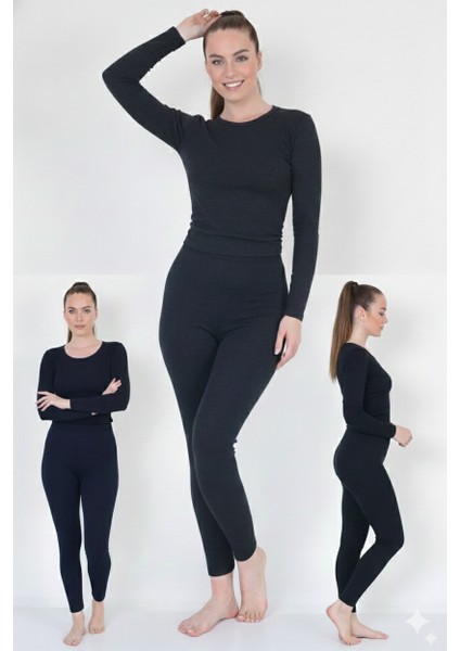 Isıltermal | 3 ' Lü Termal Takım Set Kadın Koleksiyon 3 Renk ( Antrasit,siyah ,lacivert)