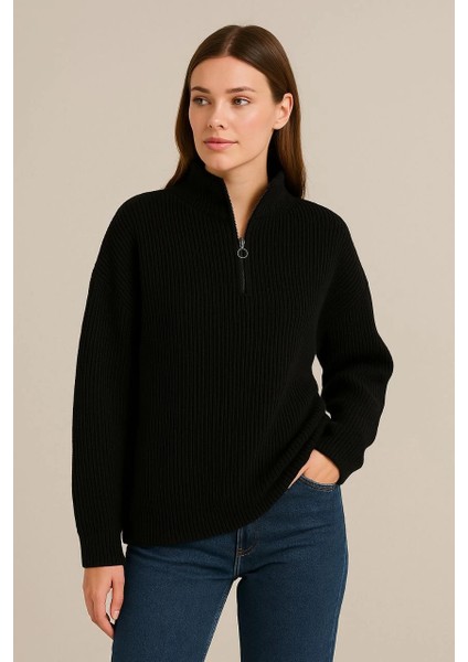 Velmora Yarım Fermuarlı Triko Kazak - Selanik Örgü - fiyatları