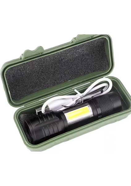 Wison WS-5454 Taktik El Feneri USB Şarj Edilebilir Kamp Feneri Cob Zumlanabilir Mini Taşınabilir fiyatları