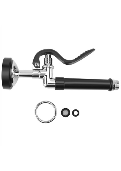 Ön Durulama Püskürtücü Ticari Mutfak Musluk Parçaları Krom Bitti (Siyah) (Yurt Dışından)