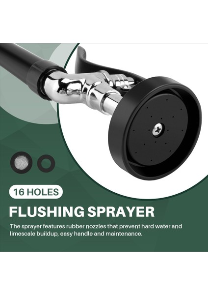 Ön Durulama Püskürtücü Ticari Mutfak Musluk Parçaları Krom Bitti (Siyah) (Yurt Dışından) indirimleri