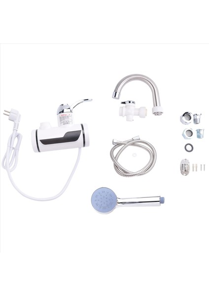 Elektrik Anında Sıcak Su Isıtıcı LED Sıcaklık Ekran Tanksız Musluk Eu Fişi ile Hızlı Isıtma (Yurt Dışından) fiyatları