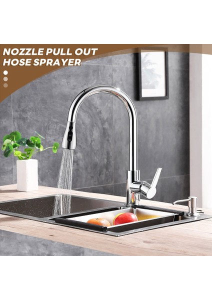 Mutfak Lavabosu Aşağı Çekme Musluk Püskürtme Başkanı Çekin Hortum Püskürtücü Yedek Parça Musluk Başı - Fırçalanmış Nikel (Yurt Dışından) fırsatları
