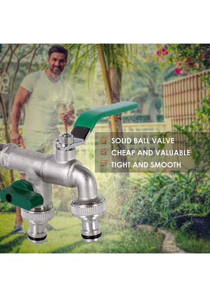 1/2 Inç Çift Çıkış Musluk Pas ve Don Koruması Çift Bağlantı ve Hortum Nozul ile Pirinç Musluk (Yurt Dışından) indirimleri