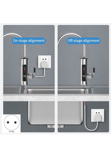 Elektrikli Mutfak Su Isıtıcı Anında Sıcak Paslanmaz Çelik Su Musluğu Isıtıcı Soğuk Isıtma Museti Ab Fiş, A (Yurt Dışından)
