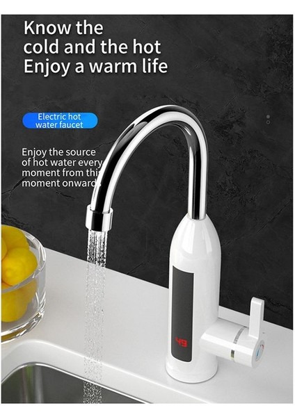 Elektrikli Mutfak Su Isıtıcı Anında Sıcak Paslanmaz Çelik Su Musluğu Isıtıcı Soğuk Isıtma Museti Ab Fiş, A (Yurt Dışından) modelleri