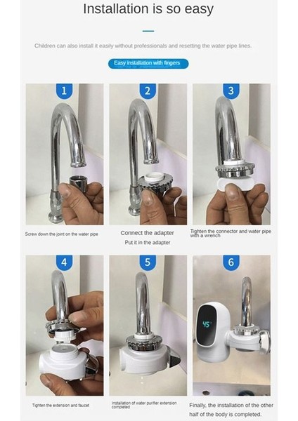 3000W Anında Elektrikli Sıcak Su Isıtıcı Musluğu Dijital Ekran Isıtma Musluk Su Isıtıcı Banyo Musluğu Ab Fişi (Yurt Dışından) fiyatları