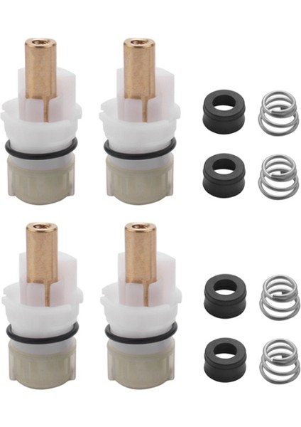 4 Adet RP25513 Mutfak Delta Musluk Onarım Kiti Için Uygun Kauçuk Koltuklar ve Yaylar ile Musluk Gövdesi (Yurt Dışından)