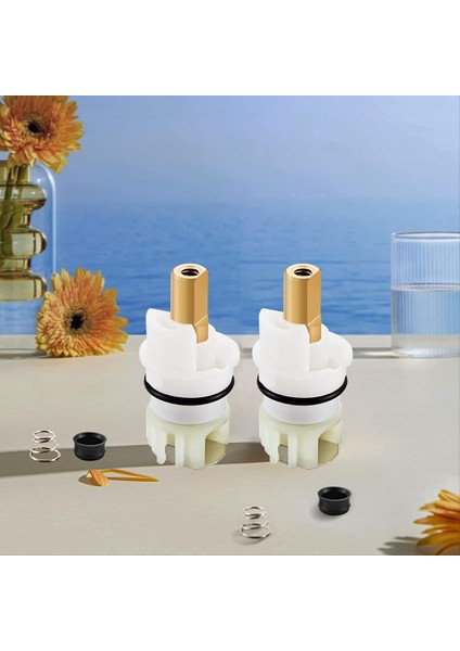 RP25513 Musluk Kök Montajı Yedek Kiti Kartuşlu Iki Saplı Musluk Onarım Kiti RP4993 Koltuk Yayları, 2 Paket (Yurt Dışından) modelleri