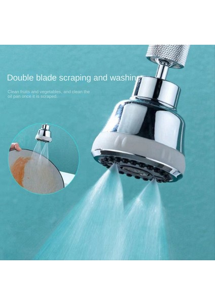 Mutfak Musluk Kafası Yedek 360 ° Rotasyon 4 Mod Lavabo Musluk Yedek Su Tasarrufu ve Sıçrama Geçirmez (Yurt Dışından) fırsatları