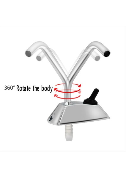 Spout Tek Delikli Su Musluk Musluk Rv Deniz Mutfak Lavabo Musluk Musluk Kamp Karavanı Tam 360 Derece Rotasyon Muslukları (Yurt Dışından) fırsatları