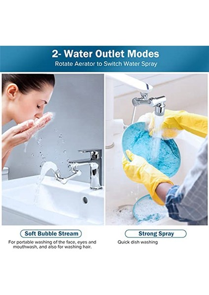 Musluk Genişletici, 1080 Döner Robotik Kol Musluk Havalandırıcı, 2 Tip Su Deşarj Modeli, Temizlik Için Robot Kolu (Yurt Dışından) indirimleri