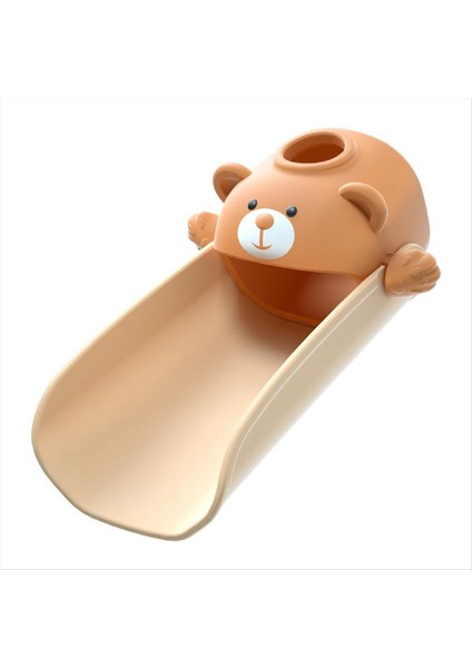 Musluk Genişletici Bebek El Yıkama Genişletici Çocuk Silikon Karikatür Anti-Ölçeklendirme ve Sıçrayan Su Kahverengi (Yurt Dışından)