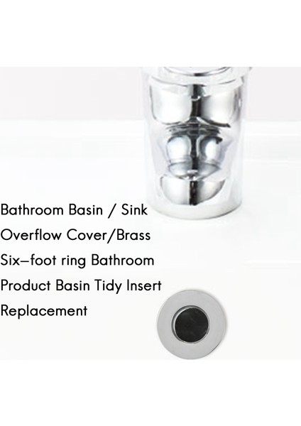 Yeni Tasarım Banyo Havzası / Lavabo Taşma Kapağı / Pirinç Altı Ayaklı Halka Banyo Ürün Havzası Düzenli Ekleme Yedek WF-0567 (Parlak Gümüş) (Yurt Dışından) fiyatları