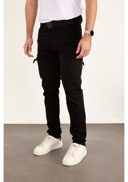 Taktikal Kargo Pantolon Rahat Kesim Cepli Likralı Gabardin Kumaş Yeni Sezon