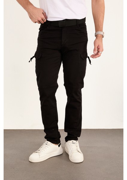 Taktikal Kargo Pantolon Rahat Kesim Cepli Likralı Gabardin Kumaş Yeni Sezon