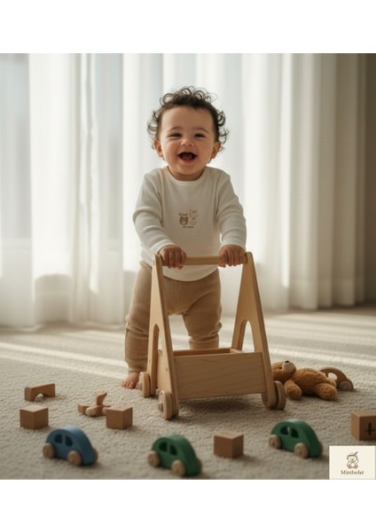 Minibohe 3'lü Erkek Bebek Takımı Teddy Kahve fırsatları