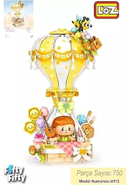 LZ-4113 Nessiworld Sarı Hava Balonu 750 Parça Block Oyuncak fiyatları