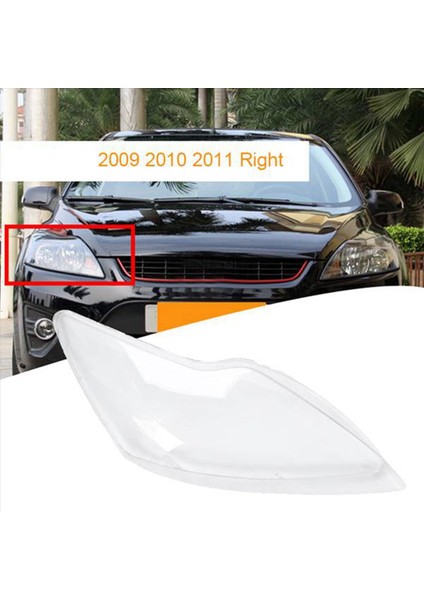 Ford Focus Için 2x 2009-2011 Ön Farlar Kapak Kabuğu Şeffaf Lens Ahbajı (Yurt Dışından) fiyatları