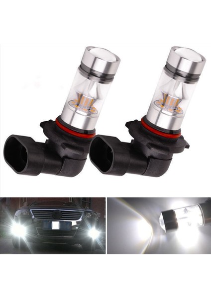 6x 9005 Hb3 6000K 100W 2323 LED Projektör Sis Sürüş Ampulleri Beyaz (Yurt Dışından) fiyatları