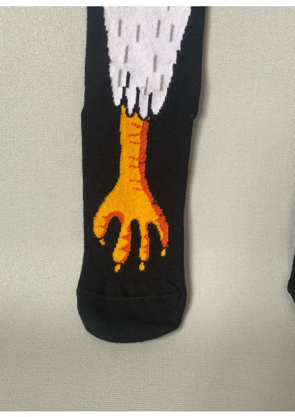 Kara Kartal Pençesi Desenli Unisex Soket Çorap (1 Çift) – Eğlenceli & Premium Kalite fırsatları