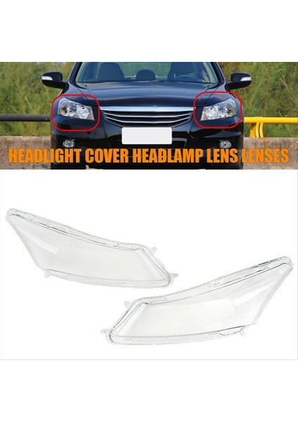 Sağ Araba Far Lens Kapağı Kafa Işık Lambası Lambası Honda Accord Için 2008-2012 Için Ön Işık Kabuğu (Yurt Dışından) fırsatları