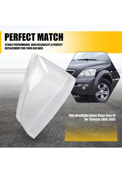Araba Ön Sol Far Temiz Lens Lambası Gölge Kabuk Kapağı Kia Sorento 2004 2005 (Yurt Dışından) indirimleri