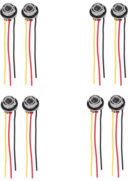 8pcs 1157 BAY15D Lamba Tutucu Ampuller P21/5W Adaptör Taban Soket Konnektörü Plastik Araç Aksesuarları Fren Lambası Için (Yurt Dışından)