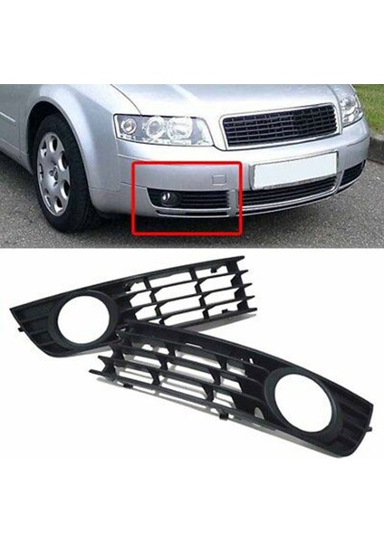 2pcs Ön Sis Lamba Lambası Izgara Sol ve Sağ Araba Işık Izgarası Için -Audi A4 B6 Sedan Avant Quattro 2001 - 2005 (Yurt Dışından) modelleri