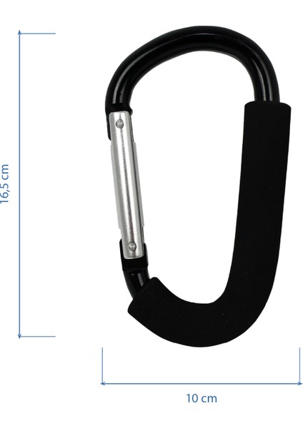 Bebek Arabası Aksesuar 2 Parça Set Telefon Tutucu + Kanca XL