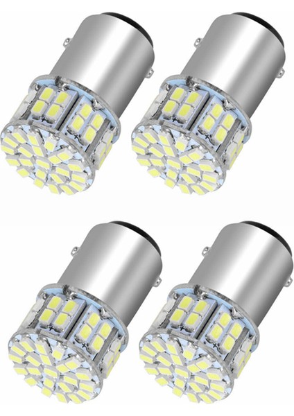 4pcs 6000K Beyaz 1157 50SMD Kayalı Fren LED Işıklar Ampul BAY15D 12V (Yurt Dışından)