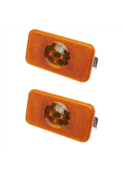 2x 24V Araba Kamyonu LED Yan Işaretçi Işık Amber Gösterge Lambası 4 Volvo Kamyonlar Için LED Fm/fh (Yurt Dışından)