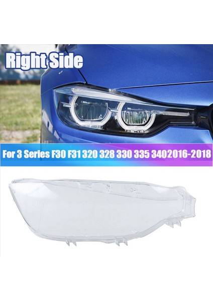 2x Sağ Tarafı Far Lens Kapağı Kafa Hafif Lamba Gölge Kabuk Kapağı Bmw 3 Serisi F30 F31 2016-2018 320 328 330 (Yurt Dışından) modelleri