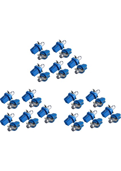 30PCS LED Ampul Metre Çizgi B8-5d T5 Lambası Tutucu Mavi Ayarlama Otomatik Araba Işığı (Yurt Dışından)