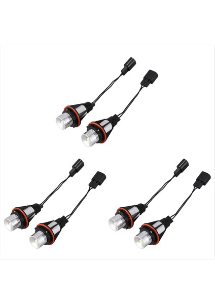 3x Araba Angel Göz Sisi In Far Konu Beyaz Bmw E39 X83 X3 E53 X5 E60 (Yurt Dışından)