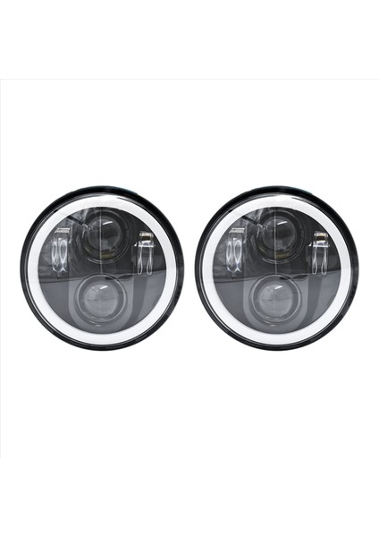 2x 5 75 LED Far Harley Sportster Iron Için Beyaz Halo Drl ile 5-3/4 Motosiklet Far (Yurt Dışından) indirimleri