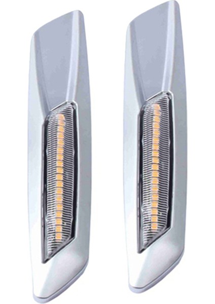 Gümüş Kaplama Araç Dinamik LED Yan Işaretçi Işık Dönüş Sinyali Bmw 5 Serisi F10 Sedan Pre-Lcı 2011-2013 (Yurt Dışından)