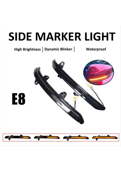 LED Işık Dinamik Dönüş Sinyali Yan Dikiz Bakış Aynası Yıkıcı Işık KB7W-69-122 Mazda Cx-5 Cx-8 Cx-9 16-19 Için TK48-69-182A (Yurt Dışından) fiyatları