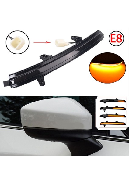 LED Işık Dinamik Dönüş Sinyali Yan Dikiz Bakış Aynası Yıkıcı Işık KB7W-69-122 Mazda Cx-5 Cx-8 Cx-9 16-19 Için TK48-69-182A (Yurt Dışından) modelleri