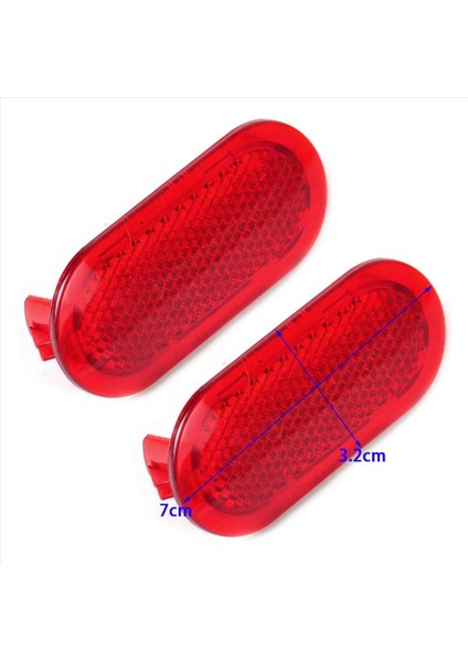20PCS Kırmızı Iç Kapı Paneli Uyarı Polo Beetle Caddy Touran Için Işık Kapağı Reflektörü 6Q0947419 (Yurt Dışından)