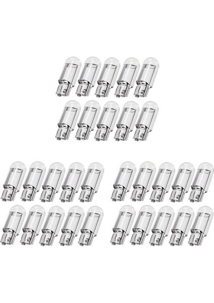 30PCS Araba LED T10 W5W Cob Okuma Kubbe Lambası Işık Işıkları Plaka Ampulleri 168 194 192 Dc 12V Beyaz (Yurt Dışından)